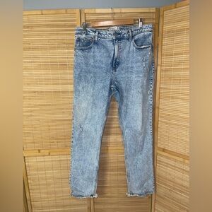 Abercrombie & Fitch the 90s skinny high rise acid wash jeans woman’s size 14 32